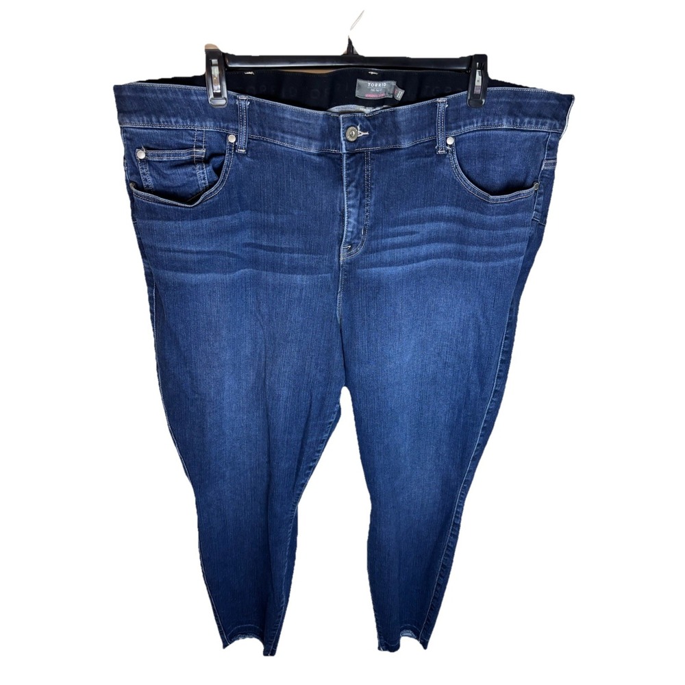 Torrid Jeans Women's Size 28T Premium Stretch Bombshell Skinny Blue Denim